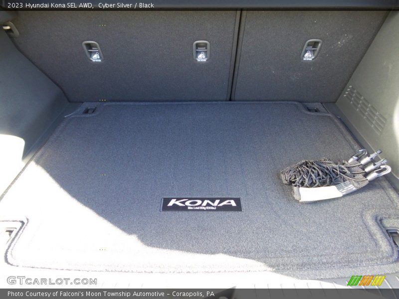 Cyber Silver / Black 2023 Hyundai Kona SEL AWD