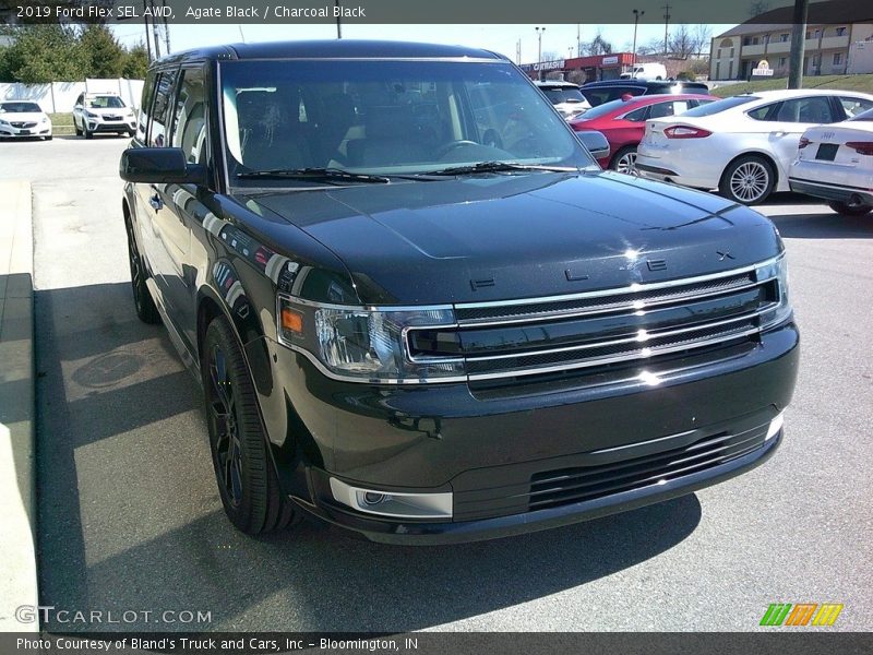 Agate Black / Charcoal Black 2019 Ford Flex SEL AWD