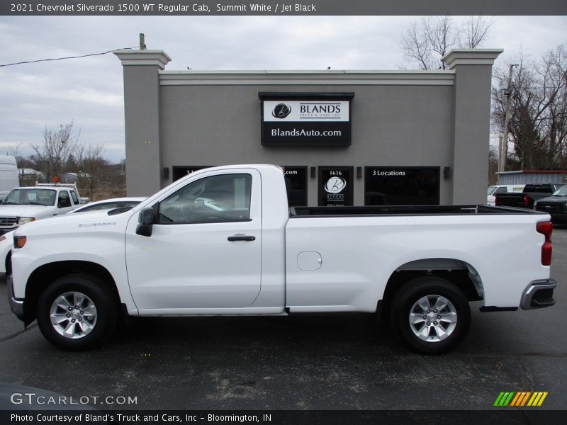 Summit White / Jet Black 2021 Chevrolet Silverado 1500 WT Regular Cab