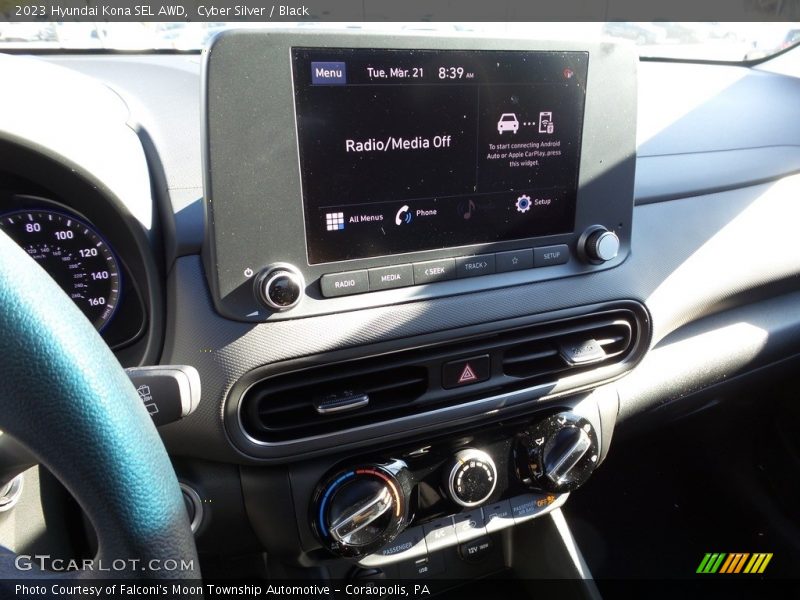 Cyber Silver / Black 2023 Hyundai Kona SEL AWD