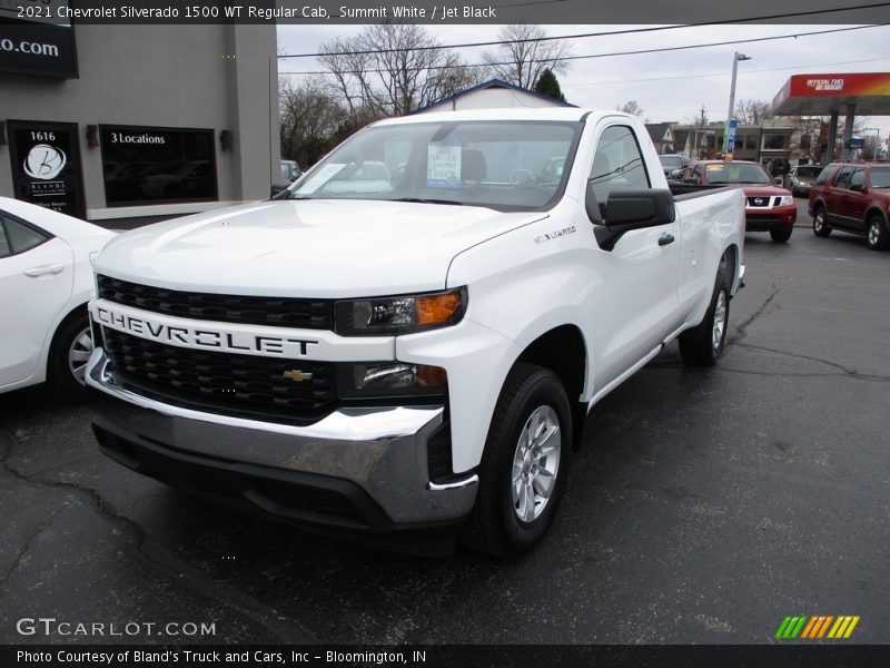 Summit White / Jet Black 2021 Chevrolet Silverado 1500 WT Regular Cab