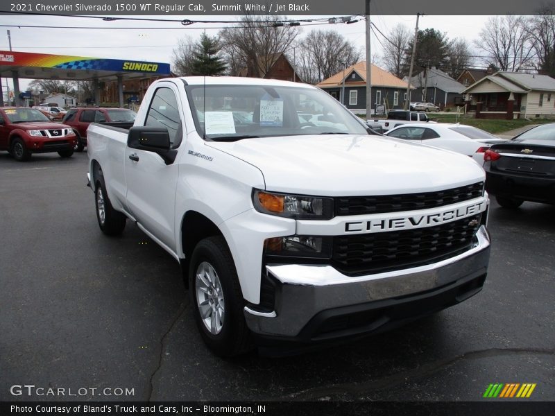 Summit White / Jet Black 2021 Chevrolet Silverado 1500 WT Regular Cab