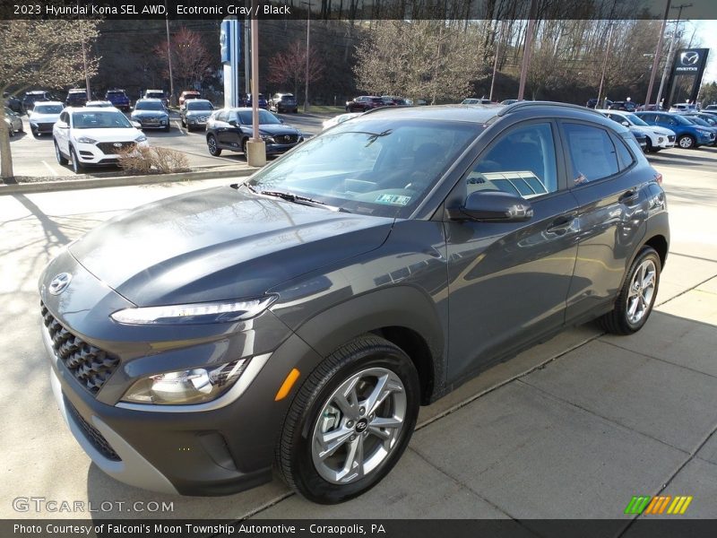 Ecotronic Gray / Black 2023 Hyundai Kona SEL AWD