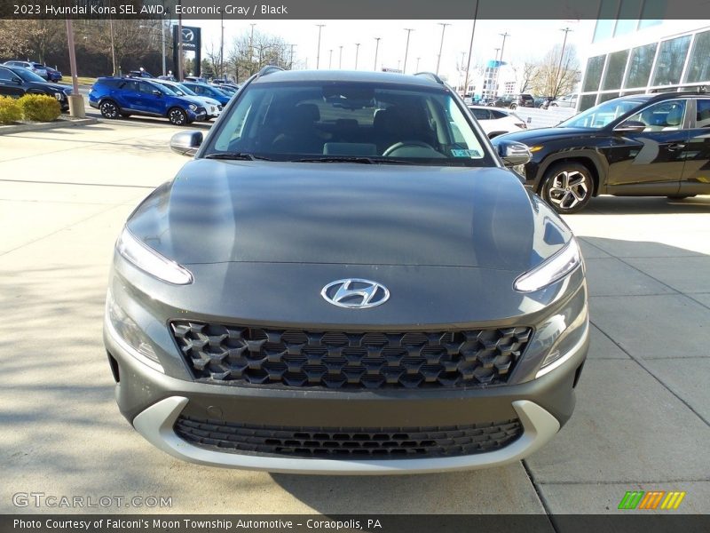 Ecotronic Gray / Black 2023 Hyundai Kona SEL AWD