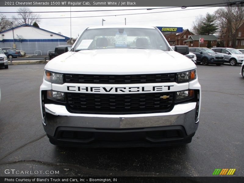 Summit White / Jet Black 2021 Chevrolet Silverado 1500 WT Regular Cab
