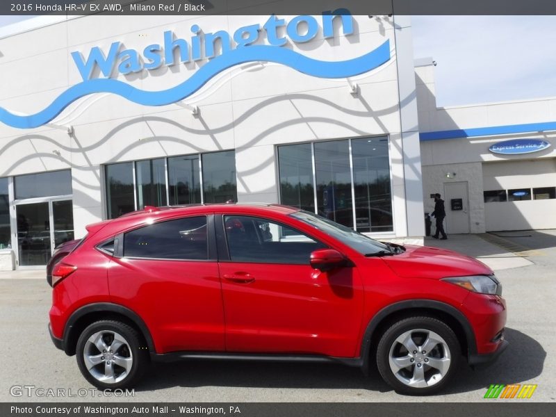Milano Red / Black 2016 Honda HR-V EX AWD