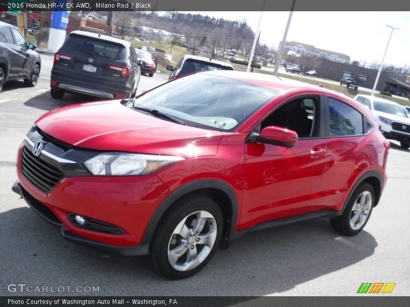 Milano Red / Black 2016 Honda HR-V EX AWD