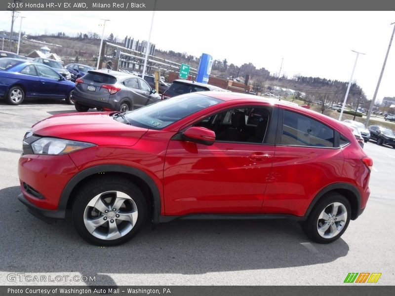 Milano Red / Black 2016 Honda HR-V EX AWD