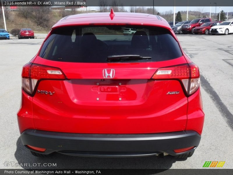 Milano Red / Black 2016 Honda HR-V EX AWD