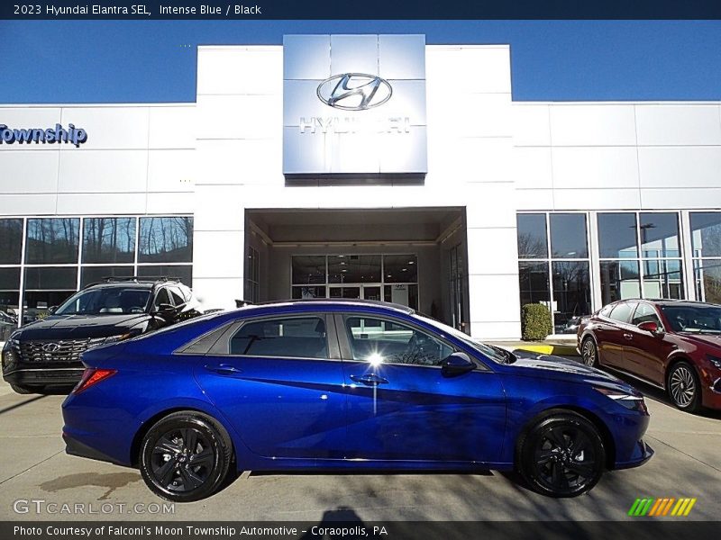 Intense Blue / Black 2023 Hyundai Elantra SEL