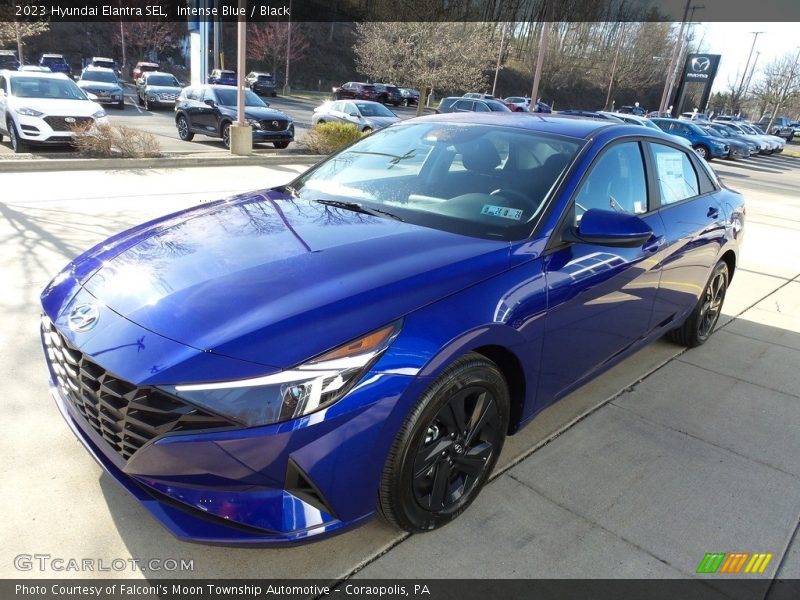 Intense Blue / Black 2023 Hyundai Elantra SEL