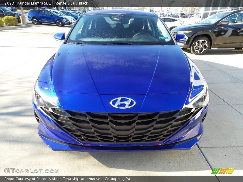 Intense Blue / Black 2023 Hyundai Elantra SEL