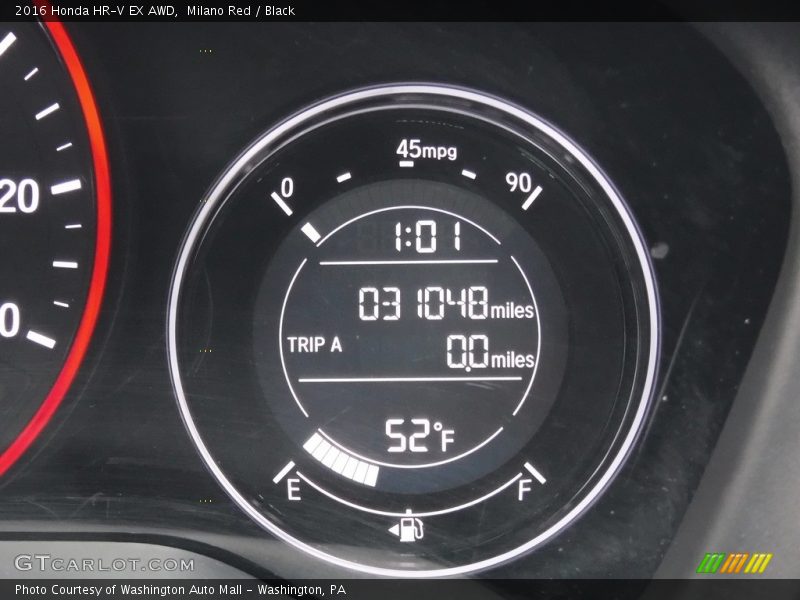 Milano Red / Black 2016 Honda HR-V EX AWD