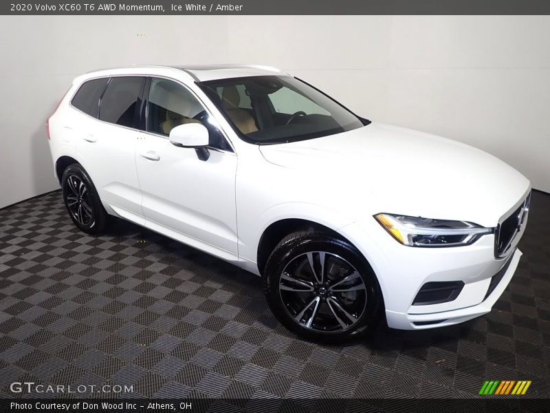 Ice White / Amber 2020 Volvo XC60 T6 AWD Momentum