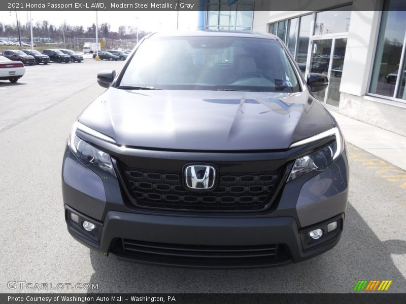 Modern Steel Metallic / Gray 2021 Honda Passport EX-L AWD