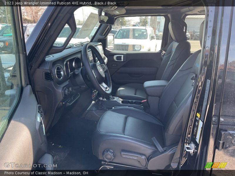 Black / Black 2023 Jeep Wrangler Unlimited Rubicon 4XE Hybrid
