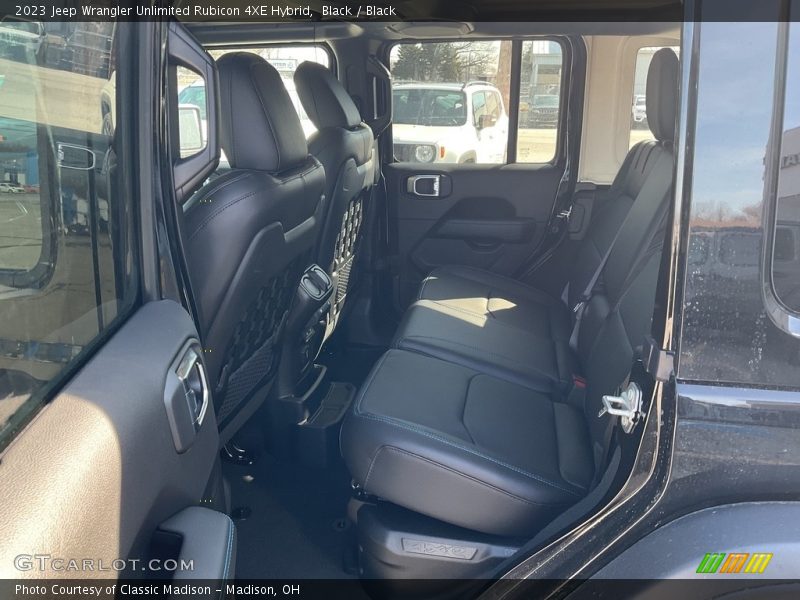 Black / Black 2023 Jeep Wrangler Unlimited Rubicon 4XE Hybrid