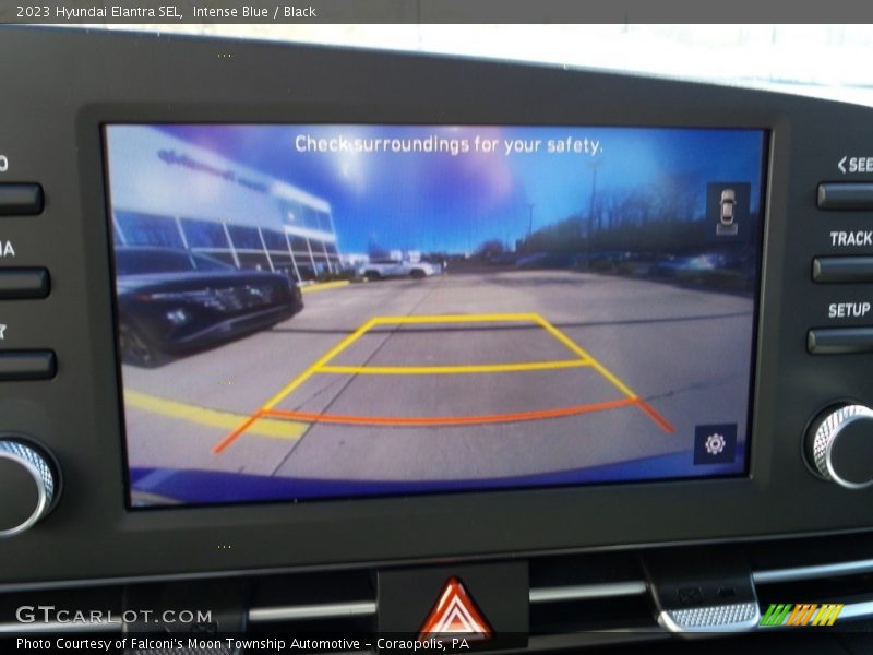 Intense Blue / Black 2023 Hyundai Elantra SEL