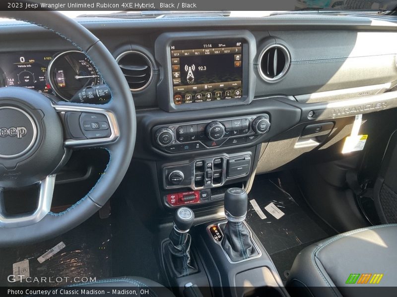 Black / Black 2023 Jeep Wrangler Unlimited Rubicon 4XE Hybrid
