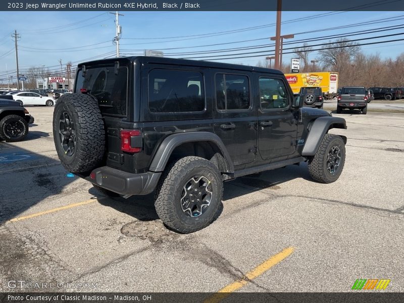 Black / Black 2023 Jeep Wrangler Unlimited Rubicon 4XE Hybrid