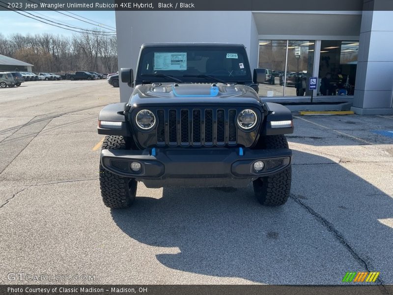 Black / Black 2023 Jeep Wrangler Unlimited Rubicon 4XE Hybrid