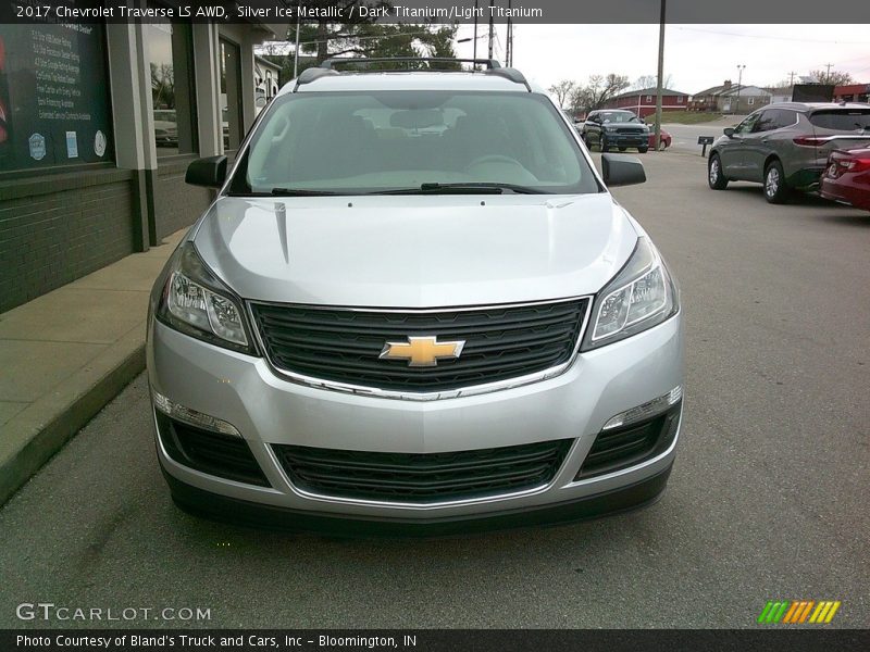 Silver Ice Metallic / Dark Titanium/Light Titanium 2017 Chevrolet Traverse LS AWD