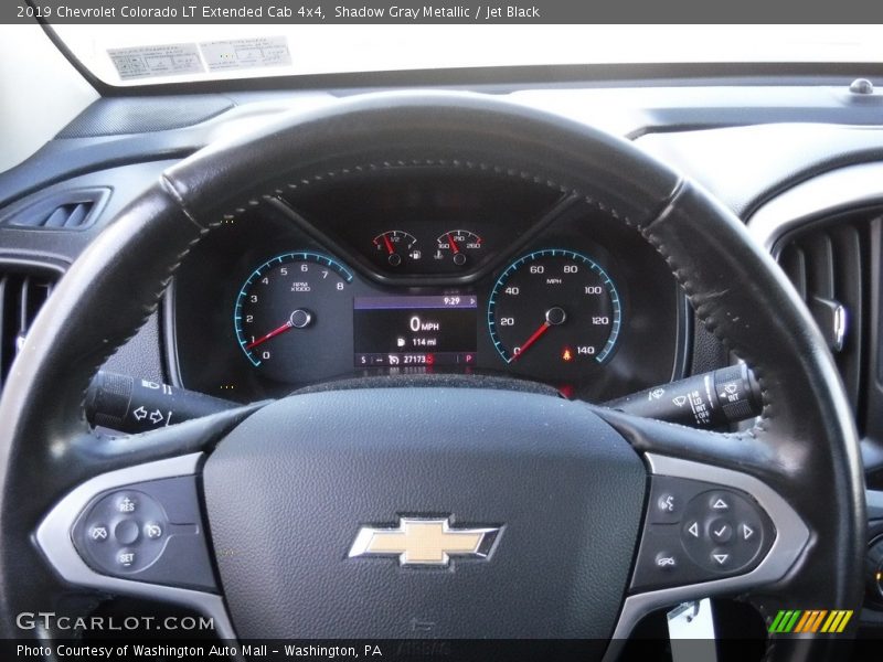 Shadow Gray Metallic / Jet Black 2019 Chevrolet Colorado LT Extended Cab 4x4