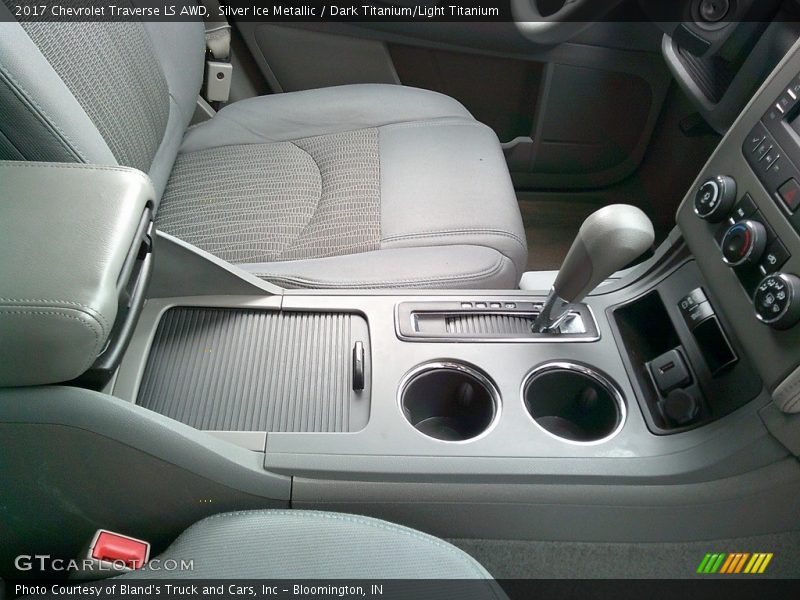 Silver Ice Metallic / Dark Titanium/Light Titanium 2017 Chevrolet Traverse LS AWD