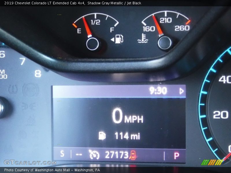 Shadow Gray Metallic / Jet Black 2019 Chevrolet Colorado LT Extended Cab 4x4