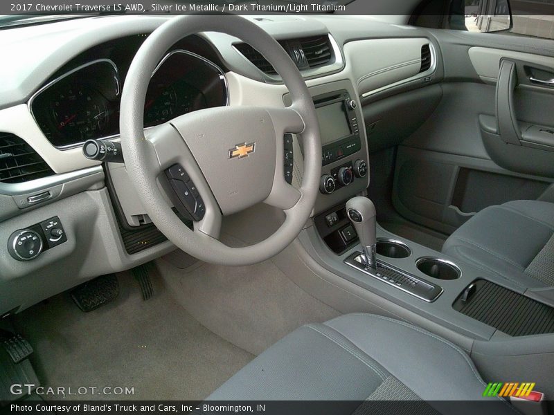 Silver Ice Metallic / Dark Titanium/Light Titanium 2017 Chevrolet Traverse LS AWD