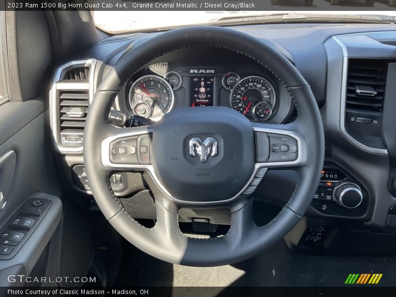 Granite Crystal Metallic / Diesel Gray/Black 2023 Ram 1500 Big Horn Quad Cab 4x4