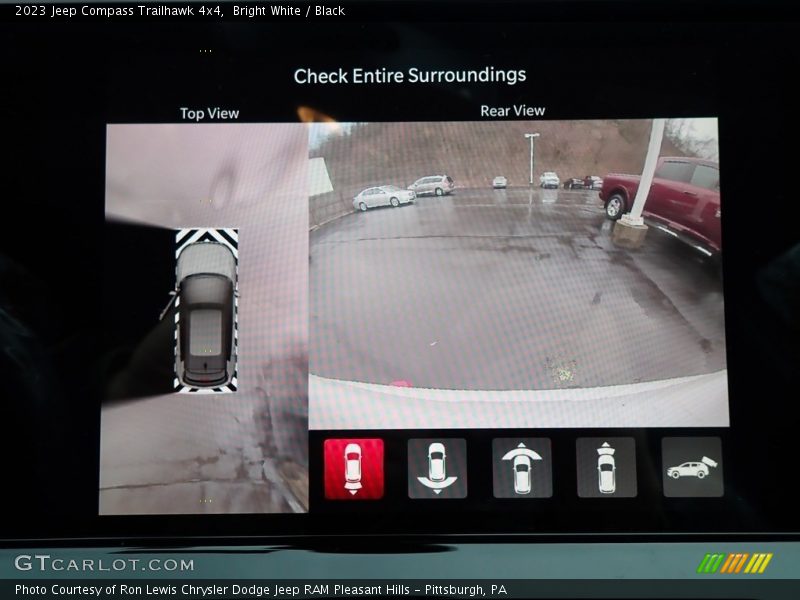 Bright White / Black 2023 Jeep Compass Trailhawk 4x4