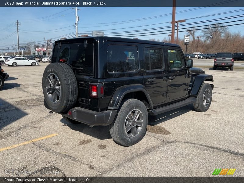 Black / Black 2023 Jeep Wrangler Unlimited Sahara 4x4