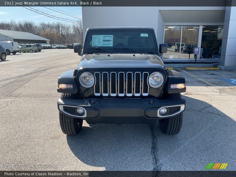 Black / Black 2023 Jeep Wrangler Unlimited Sahara 4x4