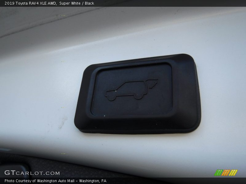 Super White / Black 2019 Toyota RAV4 XLE AWD