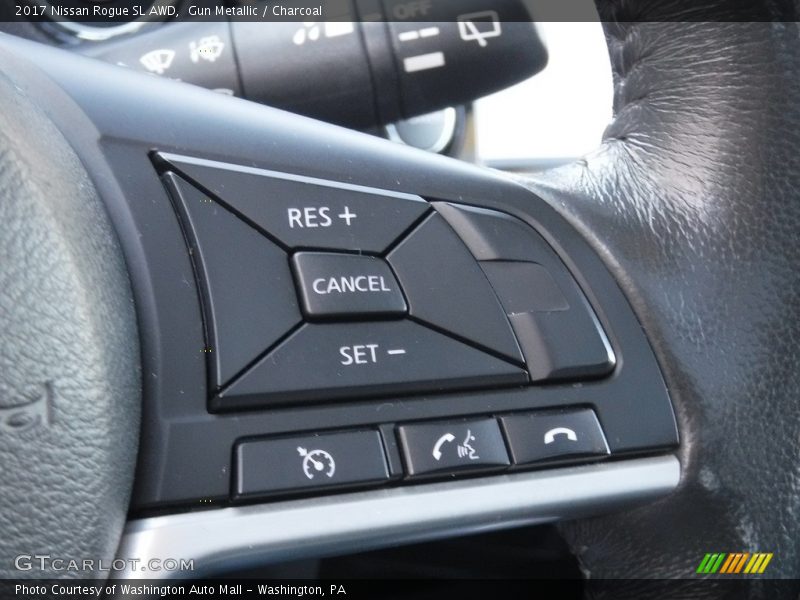 Gun Metallic / Charcoal 2017 Nissan Rogue SL AWD