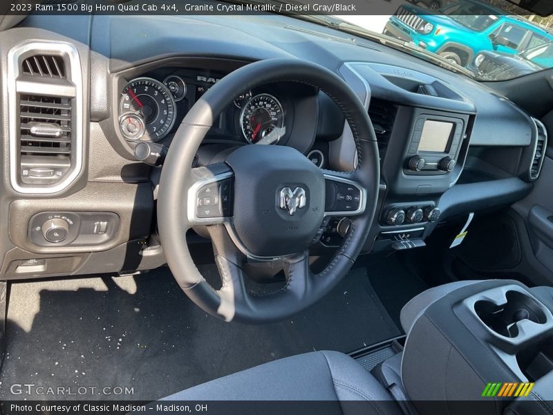 Granite Crystal Metallic / Diesel Gray/Black 2023 Ram 1500 Big Horn Quad Cab 4x4