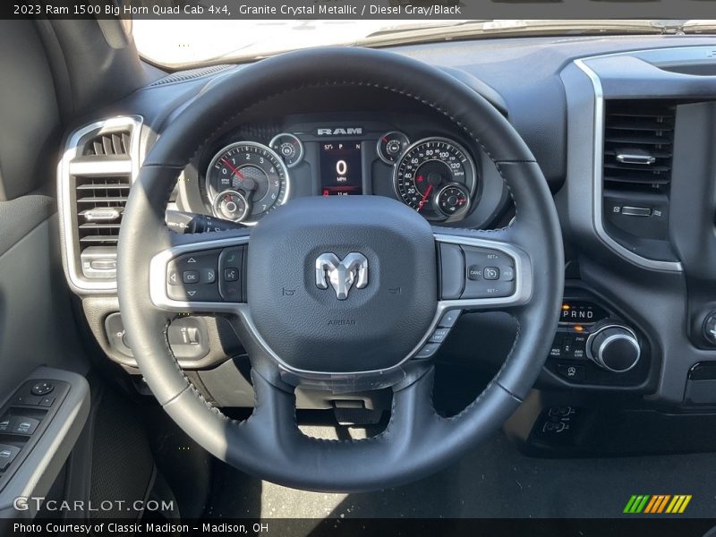 Granite Crystal Metallic / Diesel Gray/Black 2023 Ram 1500 Big Horn Quad Cab 4x4
