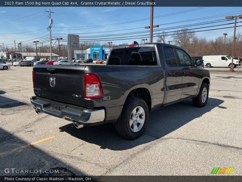 Granite Crystal Metallic / Diesel Gray/Black 2023 Ram 1500 Big Horn Quad Cab 4x4