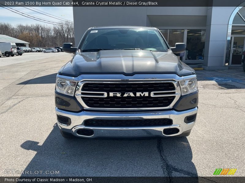 Granite Crystal Metallic / Diesel Gray/Black 2023 Ram 1500 Big Horn Quad Cab 4x4
