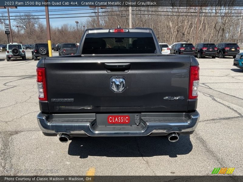 Granite Crystal Metallic / Diesel Gray/Black 2023 Ram 1500 Big Horn Quad Cab 4x4