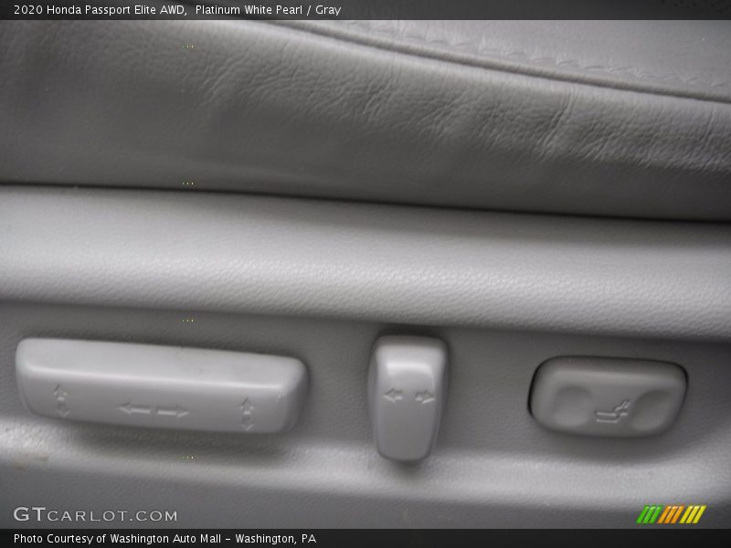 Platinum White Pearl / Gray 2020 Honda Passport Elite AWD