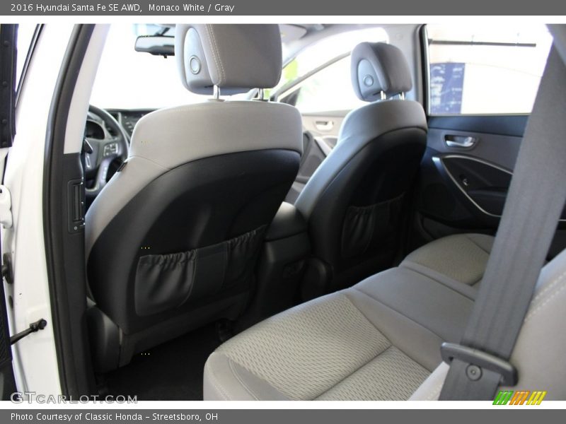 Rear Seat of 2016 Santa Fe SE AWD