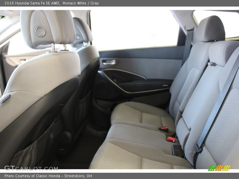 Rear Seat of 2016 Santa Fe SE AWD