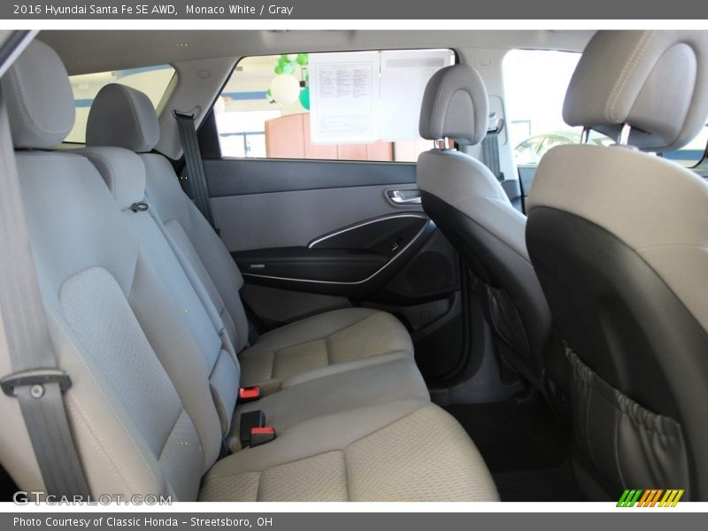 Rear Seat of 2016 Santa Fe SE AWD