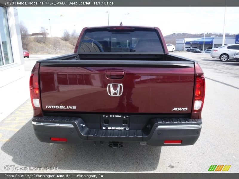 Deep Scarlet Pearl / Beige 2020 Honda Ridgeline RTL-E AWD