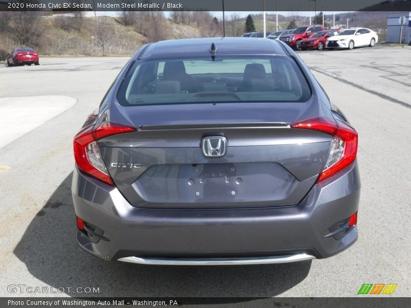 Modern Steel Metallic / Black 2020 Honda Civic EX Sedan