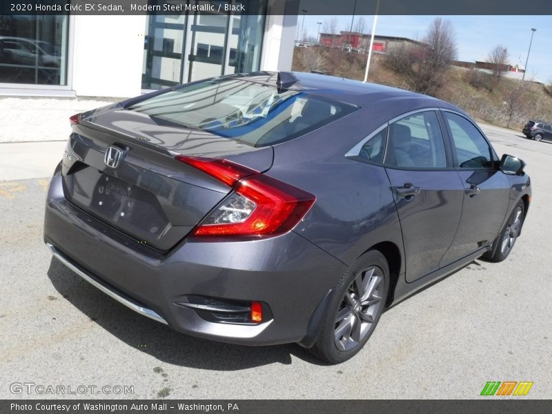 Modern Steel Metallic / Black 2020 Honda Civic EX Sedan
