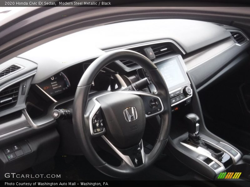 Modern Steel Metallic / Black 2020 Honda Civic EX Sedan