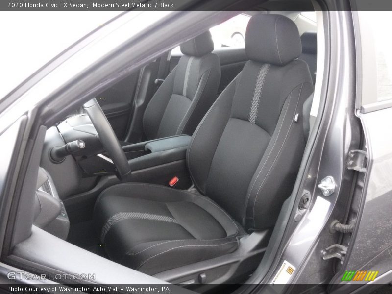 Modern Steel Metallic / Black 2020 Honda Civic EX Sedan